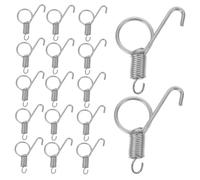 EPIGEIST 20pcs Metal Cage Spring Hooks Dog Rabbit Cage Door Hook Spring Latch for Small Animal Wire