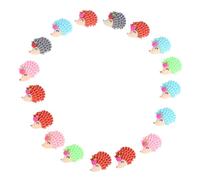 EPIGEIST 20Pcs Mini Hedgehog Resin Embellishments DIY Hair Accessories and Refrigerator Magnets Random Mixed Colors for Crafting and Headwear Decoration