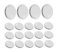 EPIGEIST 20pcs Silicone Eyelash Extension Lash Pads Oversized Round Lash Glue Tray Holder for Precise Placement Reusable Tools Skin-friendly for Natural Look