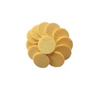 EPIGEIST 20Pcs Skin-friendly Round Cotton Pads Soft Makeup Sponge Cushion for Facial Cleansing and Makeup Removal Gentle Exfoliating Puff for Daily Use Skin Color