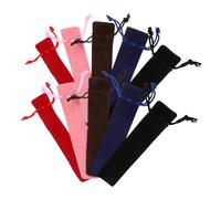 EPIGEIST 20PCS Velvet Pen Pouch Drawstring Double-Sided Thick Plush Pen Sleeve Lining Protective Purse for Office Students Organiser
