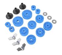 EPIGEIST 21pcs Drum Kit Eva Cotton Pad Set Non-slip Blue Drum Accessories Cymbal Clutch Gasket Replacement Pads for Fittings and Supplies