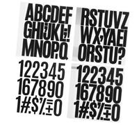 EPIGEIST 24 Sheets Large Vinyl Letter Stickers with Numbers and Punctuation Self-Adhesive Alphabet Decals for Mailboxes Cars Windows Doors Notebooks Clear Easy to Apply