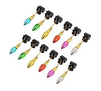 EPIGEIST 24pcs Beard Bell Clips Christmas Hair Ornaments Plastic Beard Bauble Decorations for Men Women Holiday Party Hair Accessories Random Color