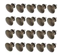 EPIGEIST 24pcs Chinese Style Zinc Alloy Cabinet Handles Vintage Single Drawer Pulls for Dressers and Cupboards Oriental Design Furniture Knobs for Home Kitchen