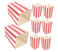 EPIGEIST 25pcs Small Kraft Paper Popcorn Boxes for Party Snacks Chicken and Fry Containers Easy Assembly Paper Treat Bags for Movie Nights Events Cafes and Home Use