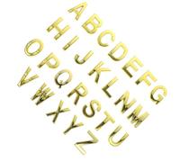 EPIGEIST 26Pcs Adhesive Address Alphabet Sign Set, 5Cm Gold Electroplated Letters for Outdoor House Mailbox Door Number Plaques, Weather-Resistant Alphabet Decals for Home Exterior