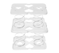 EPIGEIST 2pcs Abs Tissue Box Spring Bracket Support Holder for Living Bathroom Strong Load Bearing Facial Tissue Dispenser Lifter with Smooth Safe Edges