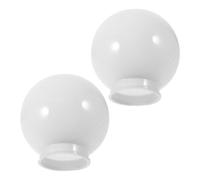 EPIGEIST 2Pcs Acrylic Globe Lampshade Outdoor Light Cover Protective Lamp Shade for Street Lamps Modern Decorative Fixture Accessory