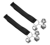 EPIGEIST 2pcs Adjustable Dog Doorbell Trainer with Clear Bells and Flexible Rope for Potty Training Hanging Pet Training Door Bell Kit for Bathroom Communication and Home Use