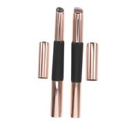EPIGEIST 2PCS Adjustable Retractable Dual-ended Silicone Lip and Concealer Brush with Cover Portable Reusable Makeup Applicator for Sensitive Skin Travel-friendly Mini Tool for Lipstick