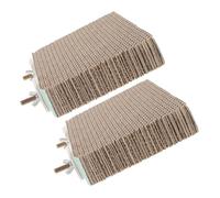 EPIGEIST 2pcs Bird Perch Platform Chew Toy Corrugated Paper Medium Size Exercise Stand for Parrots Budgies Cockatiels Cage Accessories