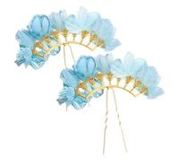 EPIGEIST 2pcs Bridal Hair Pins U Shaped Imitation Pearl Hair Accessories for Weddings Lightweight for Chignons Traditional Outfits