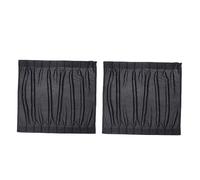 EPIGEIST 2pcs Car Side Window Curtains Black UV Protection Slidable Auto Window Shield with Abs Rails Easy Install Privacy Blocker