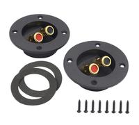 EPIGEIST 2pcs Car Speaker Box Terminal Cup Gold-plated Connector for Subwoofer Audio Zinc Alloy Abs Material Easy Install for Home Car Ship Audio Systems