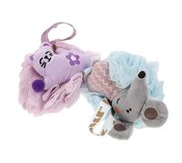 EPIGEIST 2pcs Cartoon Bath Loofah Sponge for Soft PE Mesh Exfoliating Body Scrubber Gentle Deep Cleansing Shower Sponge for Skin Care and Rich Lather Generation