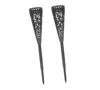 EPIGEIST 2pcs Cemetery Flower Vases with Sturdy Soil Spike Outdoor Grave Vase for Memorials and Garden Decoration Lawn Inserted Flower Holders for Graves and Funerals
