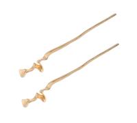 EPIGEIST 2pcs Chinese Hair Sticks Metal Hairpin Antique Geometric Irregular Twisted Design Hair Styling Accessories for Women Long Elegant Chopsticks