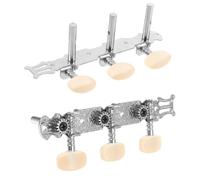 EPIGEIST 2pcs Classical Guitar Tuning Pegs with Resin Handles Metal Alignment String Pegs for Left and Right-handed Players Musical Instrument Accessories Random Color