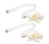 EPIGEIST 2pcs Crystal Butterfly Car Pendant Durable Rearview Mirror Hanging Ornament Rainbow Light Effect Car Interior Decoration Compact Lightweight Accessories for Women