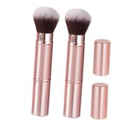 EPIGEIST 2pcs Double-ended Makeup Brush Cap Portable Foundation Blush Brush Retractable Dual-ended Beauty Tool Eyeshadow and Face