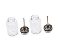 EPIGEIST 2pcs Empty Glass Press Type Alcohol Bottles Craft Bottles for Multipurpose Storage Holders for Home Bar Liquor
