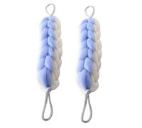 EPIGEIST 2pcs Exfoliating Bath Scrubber Back Scrubber for Men and Women Long Handled Pe Woven Cleansing Shower Body with Easy Hanging and Drying for Home and Traveling