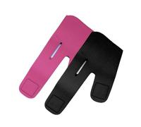 EPIGEIST 2pcs Face Lifting Belt Thin V Face Strap for Double Chin Support Elastic Chin Bandage for Firming Skin Black and Rosy