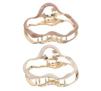 EPIGEIST 2pcs Fashionable Cloud Hair Clips Metal Electroplated Clips for Elegant Updo Half-up Styles Hair Accessories for Women Girls Stylish Colors