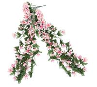 EPIGEIST 2pcs Faux Hanging Lily Flower Vines Simulation Ornament for Home and Wedding Decor Realistic Nature Look Artificial Lily Pendant Easy Clean Silk Flower Decoration