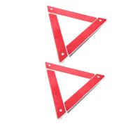 EPIGEIST 2pcs Foldable Emergency Warning Triangles High Reflectivity Road Sign Safety Triangles for Vehicles Portable Space-saving Design for Quick Setup and Breakdown Safety