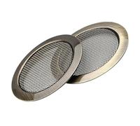 EPIGEIST 2pcs Guitar Sound Hole Covers, Bronze Resonator Grille Inserts for Acoustic Guitars, Screened Soundhole Protectors for Feedback Reduction and Sound Enhancement