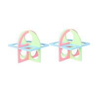 EPIGEIST 2pcs Hamster Fitness Circle Toy Set, Exercise and Sports Toy for Small Pets, Random Colors, Suitable for Hamster Active Play