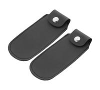 EPIGEIST 2pcs Harmonica Storage Pouches Imitation Leather Carrying Bags for Beginners Lightweight Portable Protective Cases with Flexible Lid for Blues Mouth Harps