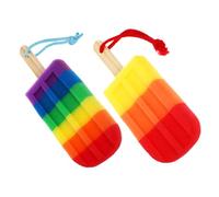 EPIGEIST 2pcs High Density Body Wash Sponge for Boy Girl Soft Exfoliating Shower Sponge Bath Scrubber with Fine Texture for Gentle Skin Cleansing and Use
