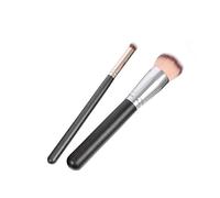 EPIGEIST 2pcs Makeup Brush Set Foundation Brush and Soft Powder Applicator for Face Makeup and Sunless Tanning Application in Daily Beauty Routine