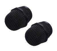 EPIGEIST 2pcs Metal Microphone Mesh Grill Replacement Heads Compatible with Bs Wireless Mic Resistant Durable Covers for Ktv Conference Dance and News Interviews
