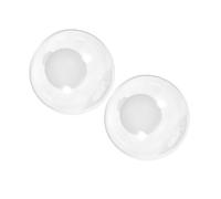 EPIGEIST 2PCS Milky White Spherical Glass Lampshades Lamp Cover for Ceiling Pendant Lights Vintage Globe Style Ceiling Covers Soft Bright Light for Bedroom Dining
