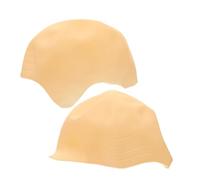 EPIGEIST 2pcs Monk's Headgear Bald Cap for Halloween Parties Realistic Bald Head Wig Cap for Cosplay and Role Play