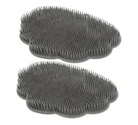 EPIGEIST 2pcs Multifunctional Back Scrubber and Shower Foot Mat Anti- Bath Mat for Relaxing Bath Body Exfoliator for Men Bathroom Essentials