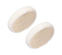 EPIGEIST 2pcs Natural Oval Exfoliating Loofah Sponge Pads Skin-Friendly Bath Shower Pads for Gentle Horniness Removal Suitable for Oily and Dry Skin Care