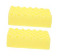 EPIGEIST 2pcs Non Scratch Car Wash Sponge with Wave Honeycomb Design Cleaning Pads for Car Washing Polishing Waxing Reusable