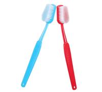 EPIGEIST 2pcs Oversized Giant Toothbrush Props Red and Blue Fun Photography Party Decorations Lightweight Reusable Big Brush Costume Accessory for Photo Booths and Event Displays