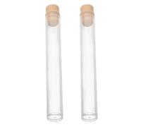 EPIGEIST 2pcs Pet Hair Keepsake Bottles Small Glass Cat Whiskers Collectors with Cork Stopper for Dog and Cat Hair Memorial Storage Gift for Pet Owners