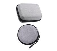 EPIGEIST 2pcs Portable Microphone Storage Bags Eva Earphone Cable Organizer Case with Zipper, Compact Collar Microphone Carrying Pouch for Outdoor Live Streaming and Travel