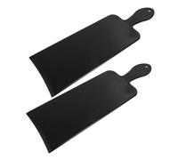 EPIGEIST 2Pcs Professional Hair Dye Large Wide Plastic Coloring Board for Hairdressers Black Curved Highlighting Tool with Textured Smooth Sides Comfortable Grip for Salon and Home Use