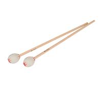 EPIGEIST 2pcs Professional Marimba Drumsticks Maple Wood Mallets White Handle Percussion Hammer for Drum and Xylophone Music Instruments