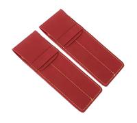 EPIGEIST 2pcs Pu Leather Pen Sleeve Vintage Matte Fountain Pen Holder for Nurses and Doctors Burgundy Pouch for Daily Use