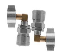 EPIGEIST 2pcs Quick Release Air Fittings with Integrated Elbow Connector for Truck Air Seat Blow Heavy Duty Pneumatic Tool Couplings Silver Industrial Cleaning Accessories