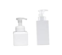 EPIGEIST 2PCS Refillable Foam Soap Dispenser Bottles White Pump Containers for Bathroom Kitchen Utility Foam Pump Reduces Soap Usage Reusable Liquid Cleanser Bottles
